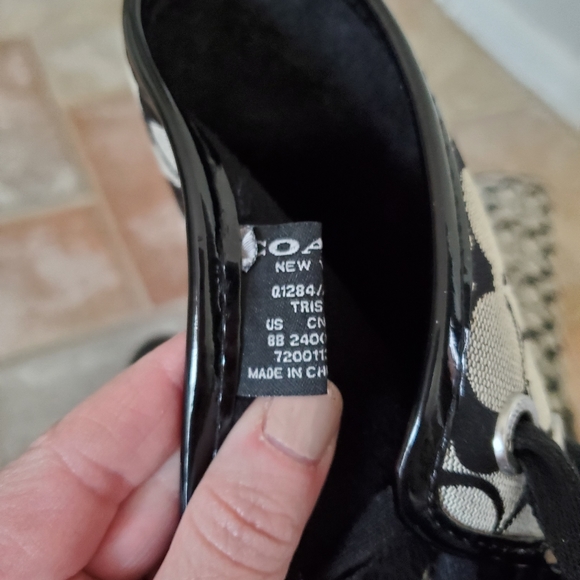 Coach Logo Canvas Rubber Rain Boots - Picture 7 of 8